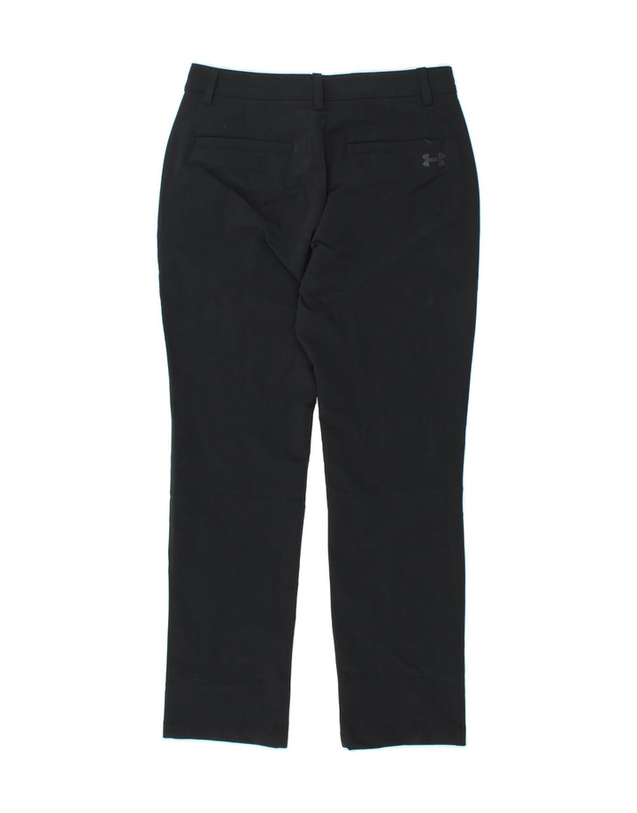 UNDER ARMOUR Womens Tapered Chino Trousers W32 L32 Black Polyester Vintage Under Armour and Second-Hand Under Armour from Messina Hembry 