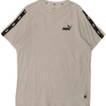 PUMA Mens Graphic T-Shirt Top Large White Colourblock Cotton Vintage Puma and Second-Hand Puma from Messina Hembry 