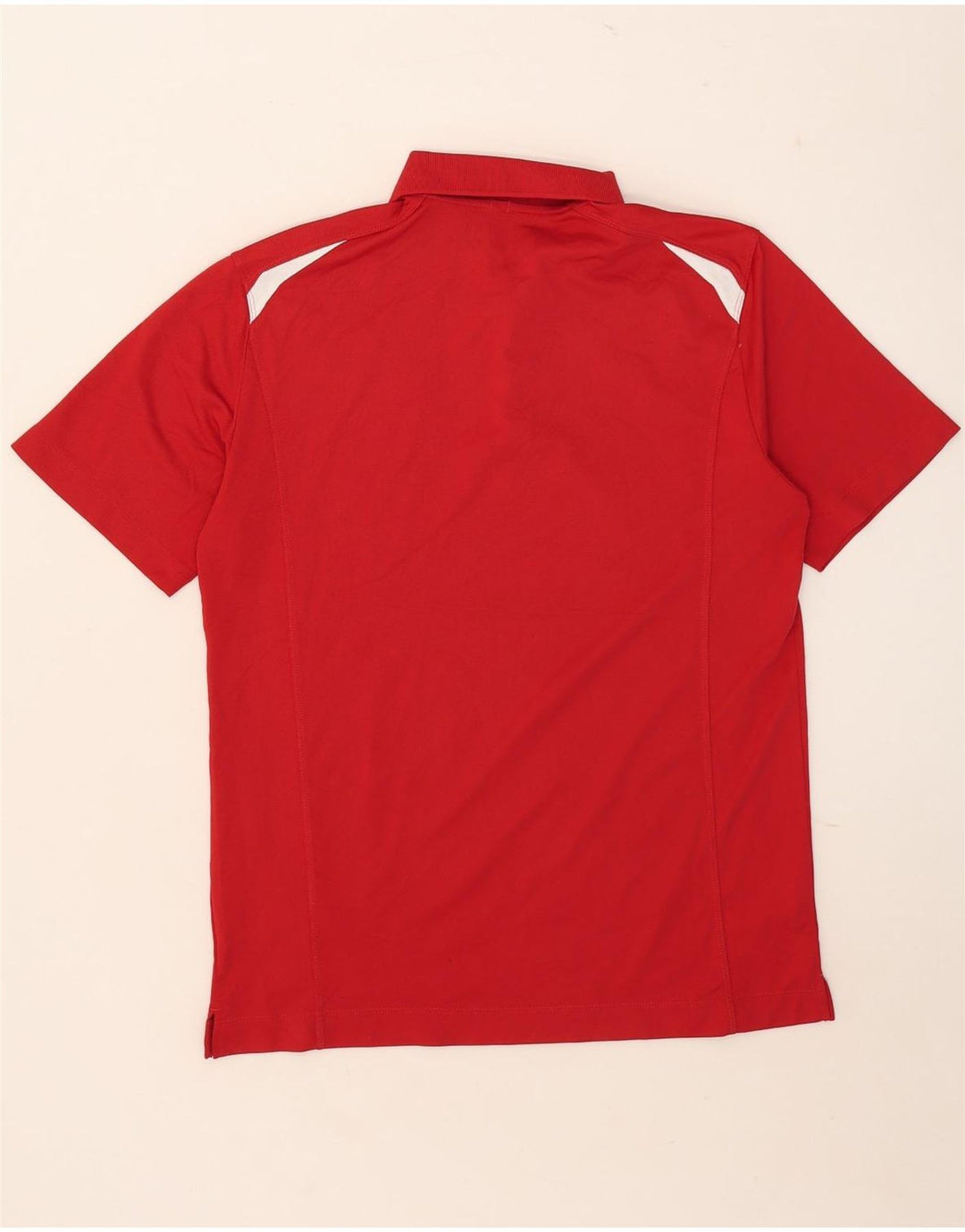 Polo Nike da uomo Dri Fit in poliestere color block rosso medio