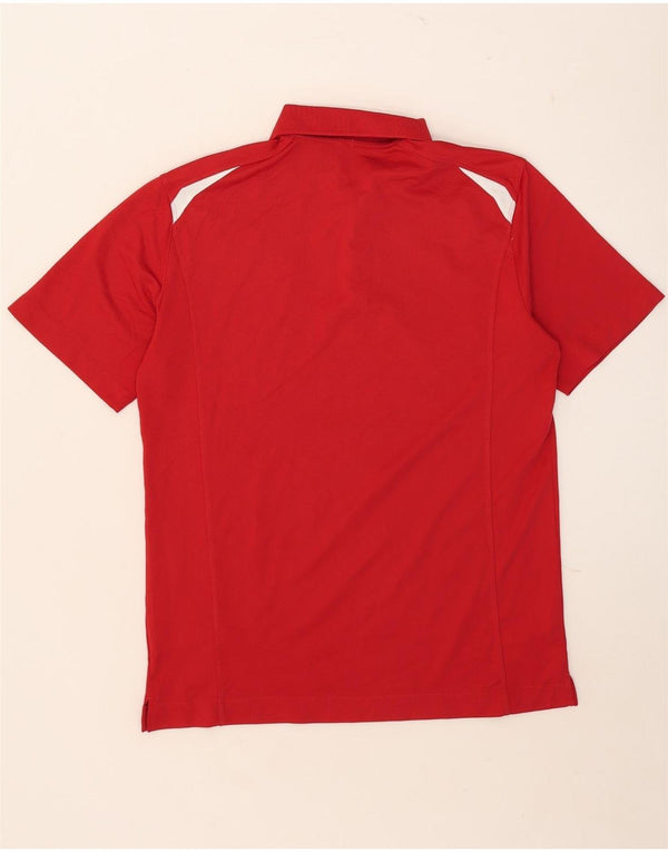 Polo Nike da uomo Dri Fit in poliestere color block rosso medio
