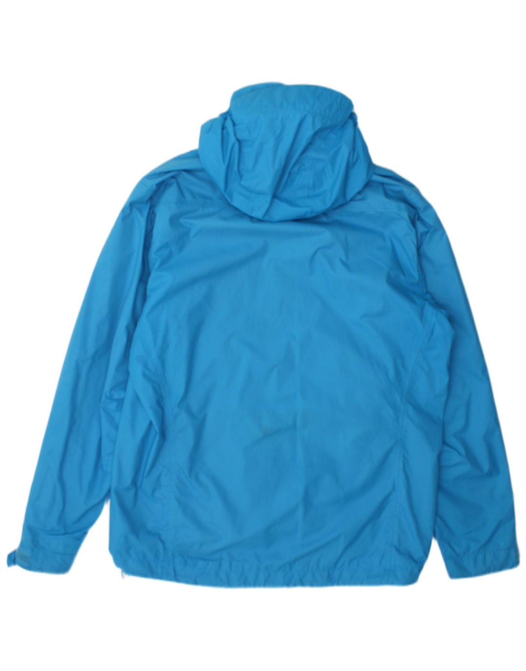Giacca antipioggia da uomo Adidas con cappuccio UK 40 Large Blu Nylon