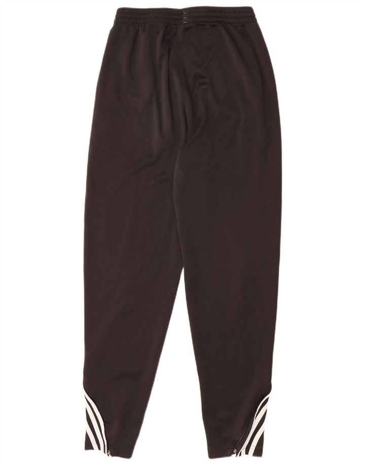 Pantaloni da tuta con grafica ADIDAS da uomo UK 42/44 Large Nero Poliestere