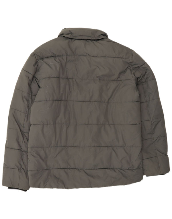 Giacca imbottita con cappuccio da uomo LOTTO UK 42 XL Poliestere grigio