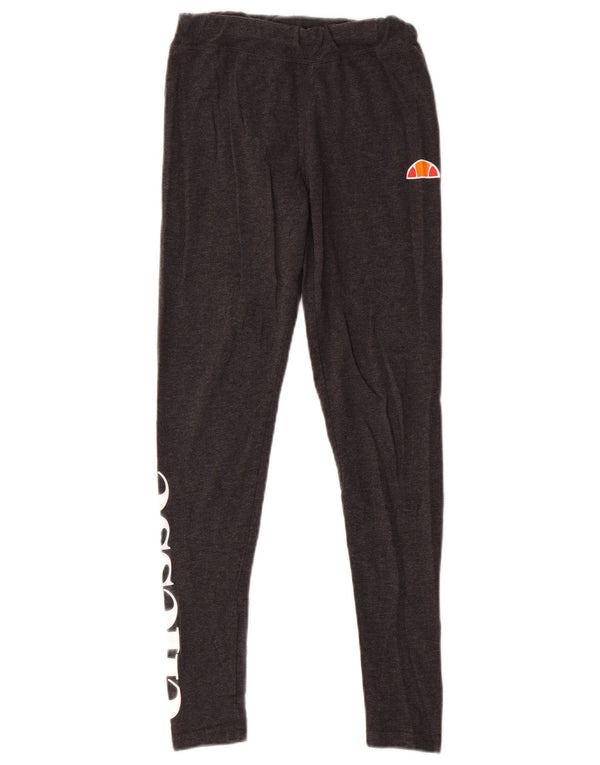 Leggings grafici da donna Ellesse UK 10 piccolo cotone grigio
