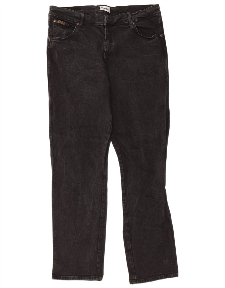 Jeans dritti da uomo Wrangler Texas W42 L36 neri
