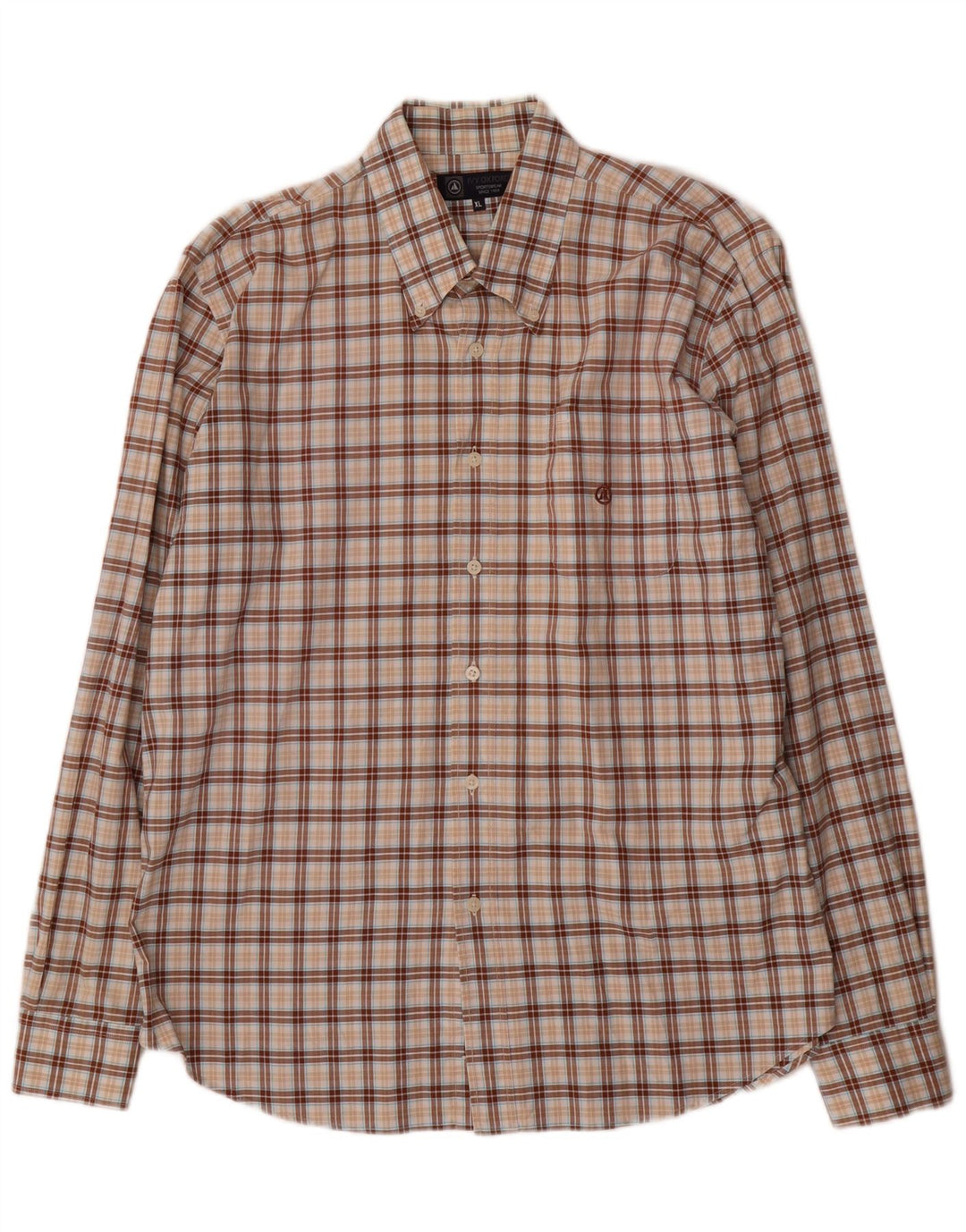 Camicia da uomo Ivy Oxford XL in cotone a quadri marrone