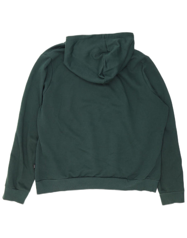 Puma Mens Graphic Hoodie Jumper XL Green Cotton Sports