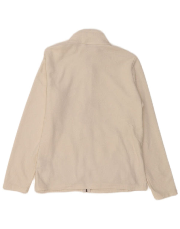 Giacca in pile da donna Marks & Spencer UK 14 Large Poliestere bianco