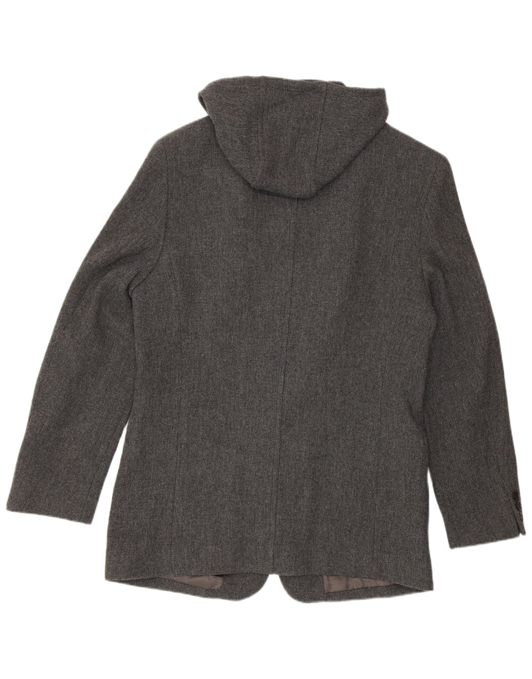 Giacca blazer con cappuccio a 4 bottoni Zara da uomo UK 38 in lana grigio medio