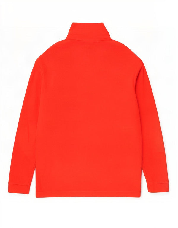 Maglione in pile da uomo Lotto con zip e collo XL rosso