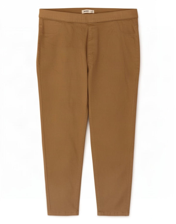 Jeans Jeggings corti da donna Marks & Spencer UK 16 Large W32 L23 Cotone beige