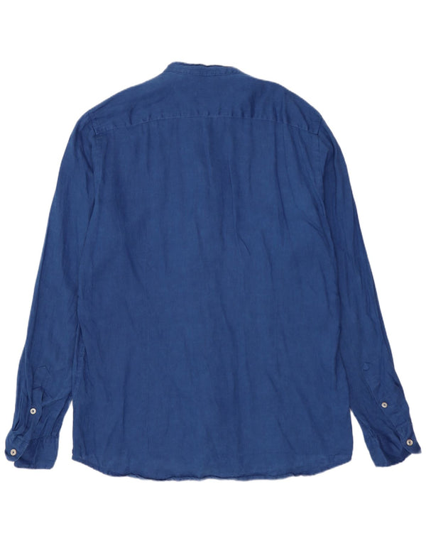 Refrigiwear Camicia da uomo XL Lino blu navy