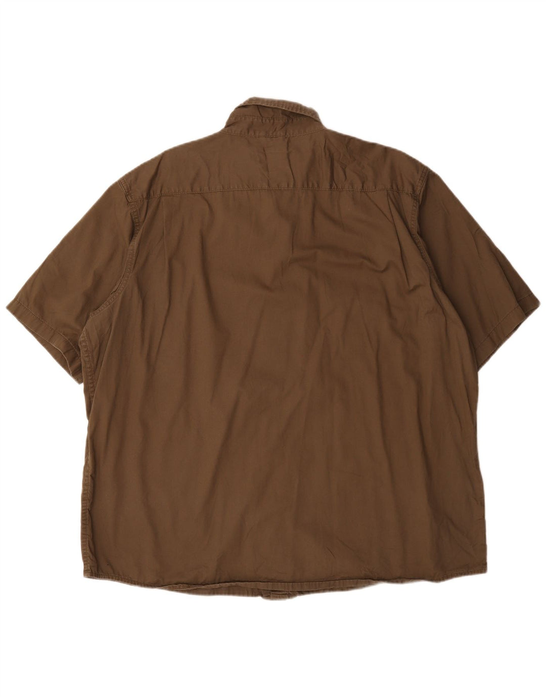 Camicia a maniche corte da uomo Wrangler 2XL cotone kaki