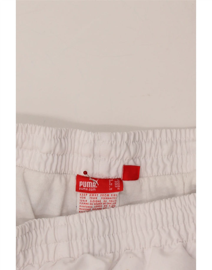 PUMA Mens Bermuda Sport Shorts XL  White Polyester Vintage Puma and Second-Hand Puma from Messina Hembry 