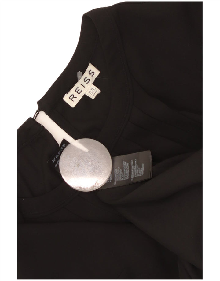 Abito a trapezio da donna Reiss UK 14 grande poliestere nero