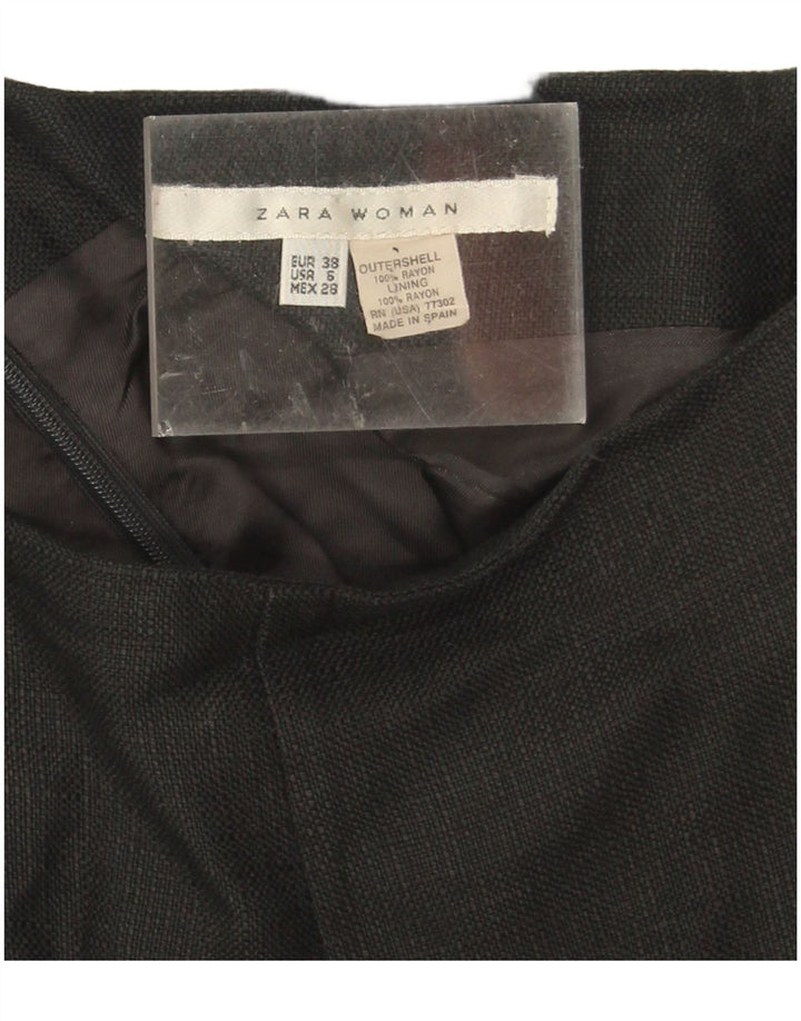 Gonna dritta da donna Zara EU 38 piccola W28 rayon nero