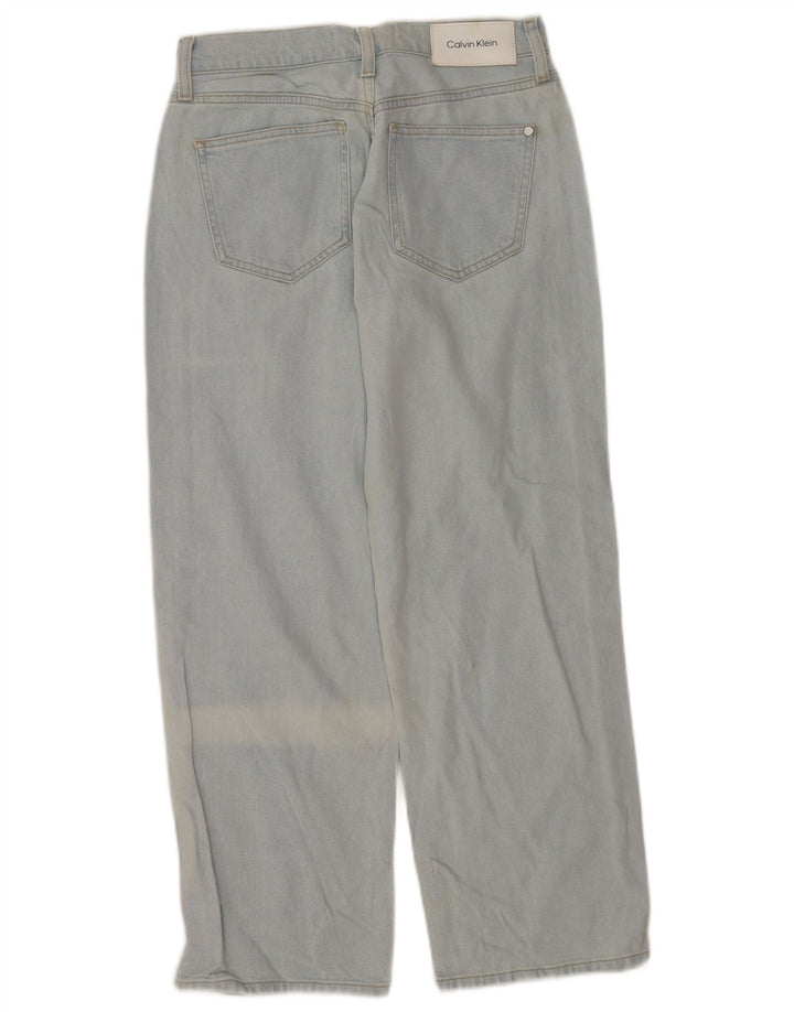 CALVIN KLEIN Jeans dritti da donna W28 L27 Blu cotone