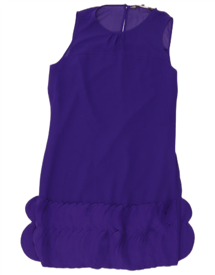 Abito a trapezio regolare senza maniche da donna Principles UK 12 Viola medio