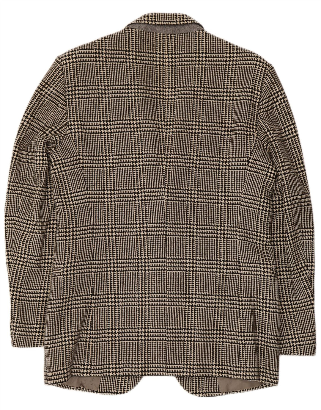 Giacca blazer da uomo a 2 bottoni Jack Emerson UK 36 piccolo pied de poule nero
