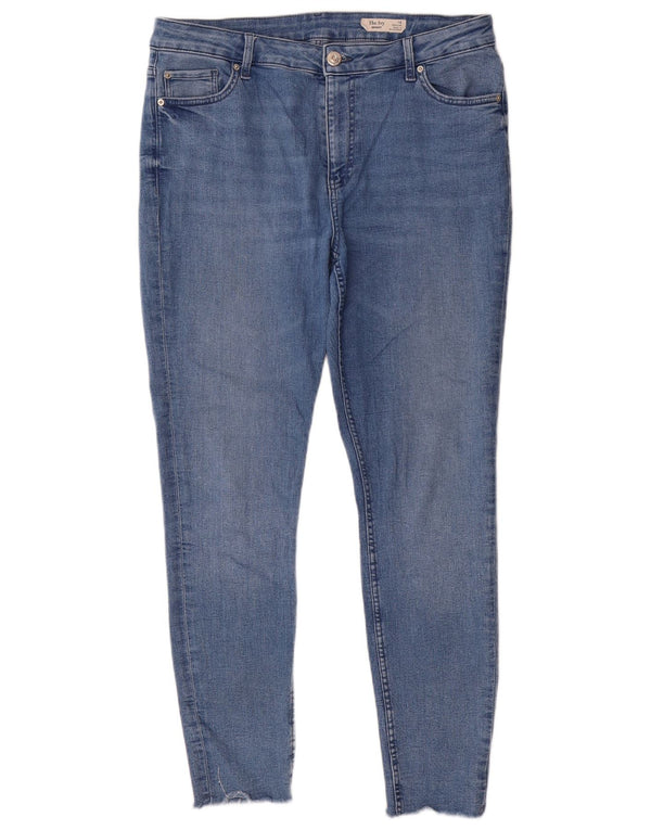 Marks & Spencer Jeans The Ivy Skinny da donna UK 16 Large W36 L29 Cotone blu