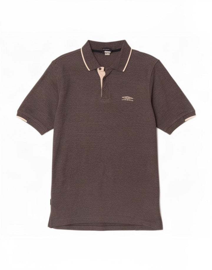 Polo Umbro da uomo piccola grigia in poliestere