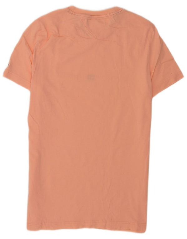 T-shirt grafica da uomo slim fit Tommy Hilfiger Top grande in cotone rosa