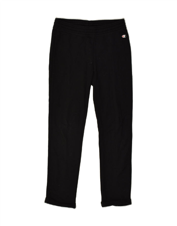 CHAMPION Boys Tracksuit Trousers 11-12 Years Large Black Cotton | Vintage Champion | Thrift | Second-Hand Champion | Used Clothing | Messina Hembry 
