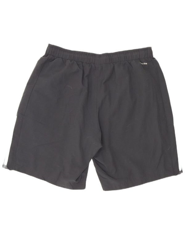 Pantaloncini sportivi da uomo Adidas grandi sportivi in poliestere nero