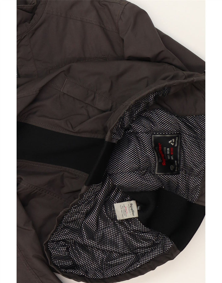 REFRIGIWEAR Womens Bomber Jacket UK 20 2XL Grey Colourblock Polyamide Vintage Refrigiwear and Second-Hand Refrigiwear from Messina Hembry 