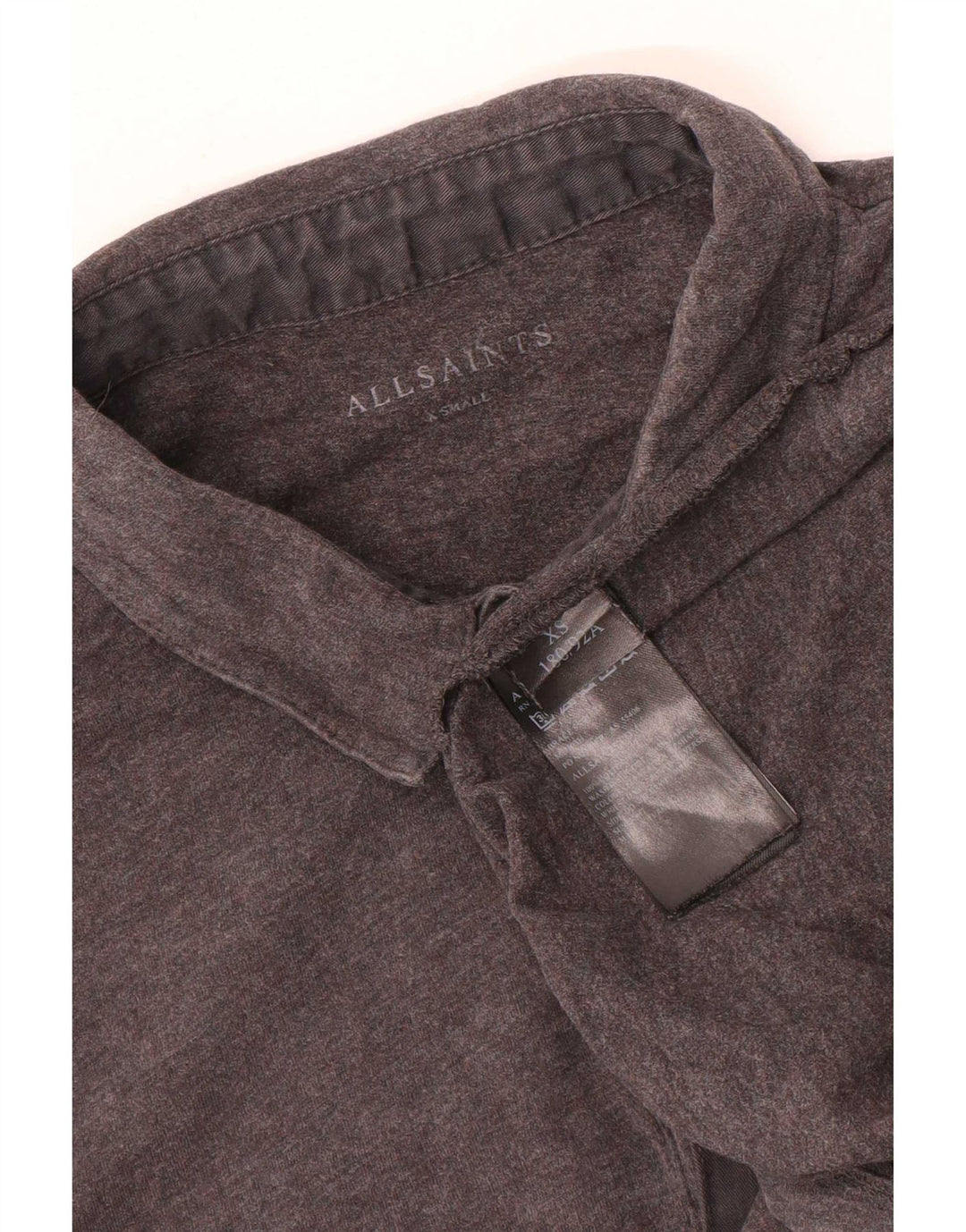 Polo da uomo All Saints XS in cotone grigio