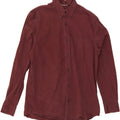 EDDIE BAUER Mens Shirt Medium Burgundy Cotton Vintage Eddie Bauer and Second-Hand Eddie Bauer from Messina Hembry 