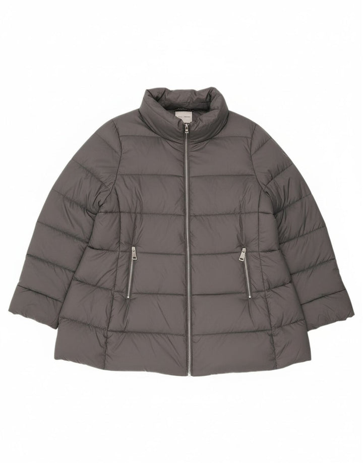 Giacca imbottita da donna Fiorella Rubino UK 18 XL Poliammide grigia