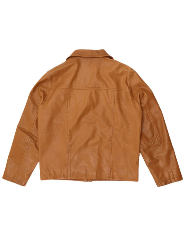 Giacca in pelle da uomo Gipsy UK 40 grande in pelle marrone