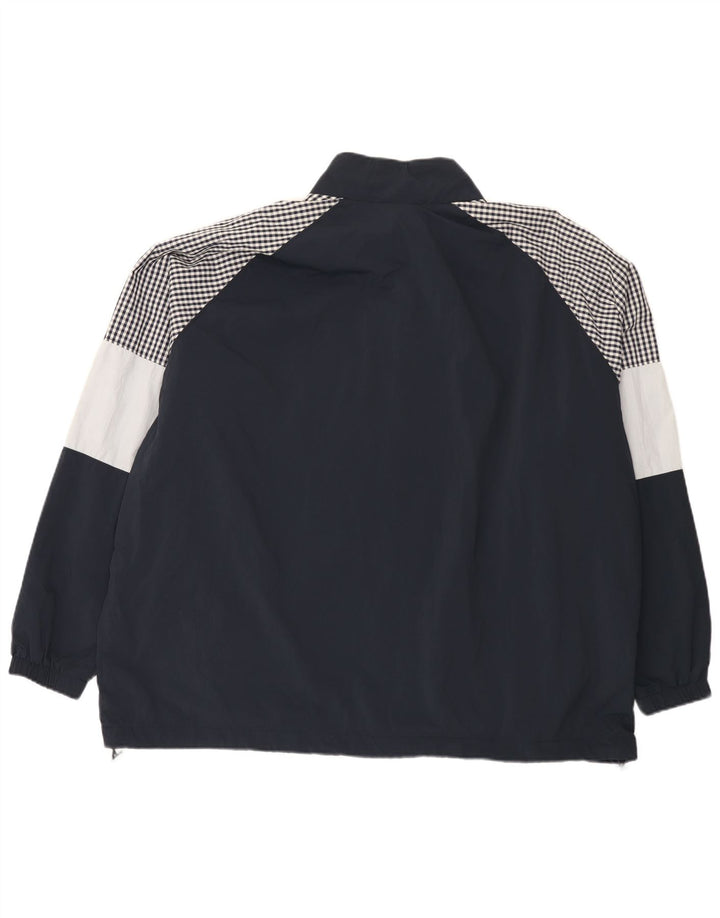 Giacca antipioggia da uomo Lyle & Scott UK 46 3XL Nylon color block blu navy