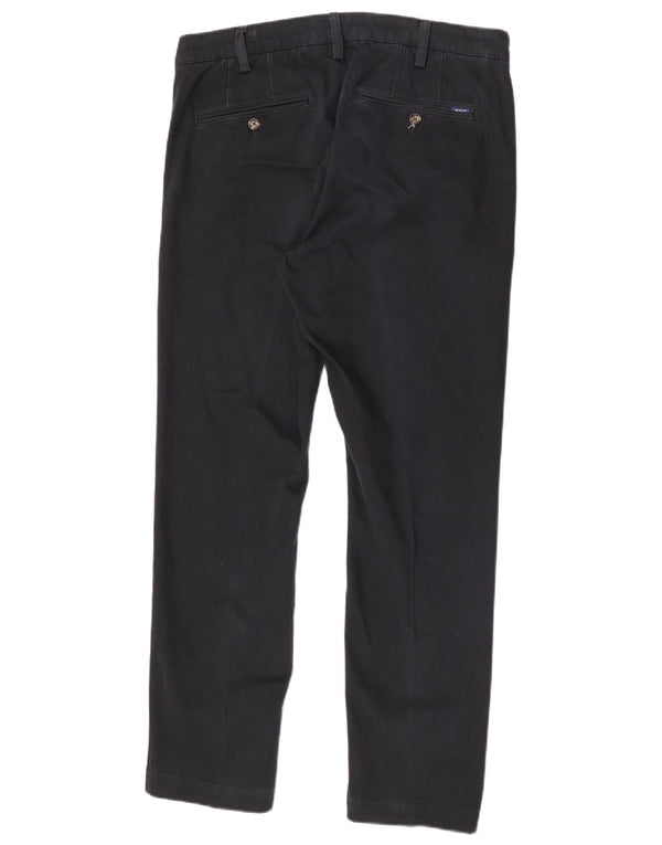 Pantaloni chino slim da uomo Gant W34 L30 cotone blu navy
