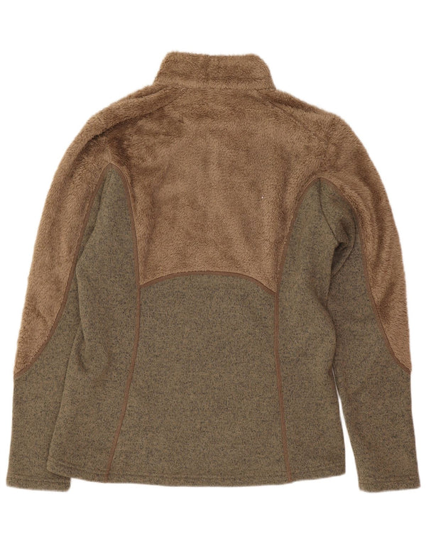 Maglione in pile da donna Columbia UK 12 Marrone medio Colourblock Sports