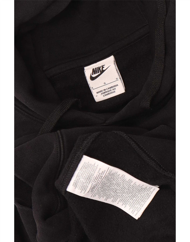 Felpa con cappuccio da uomo Nike Large in cotone nero