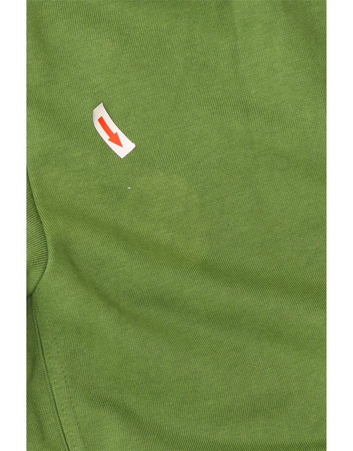 Maglione con cappuccio e zip da uomo Champion grande in cotone verde