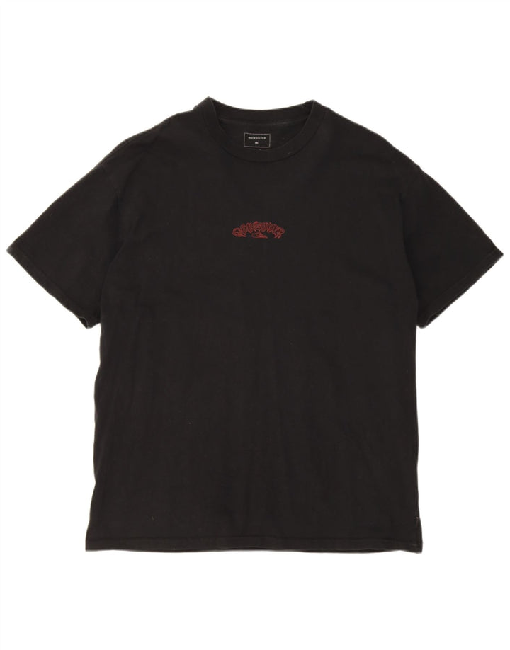 T-shirt da uomo QUIKSILVER Top grande in cotone nero