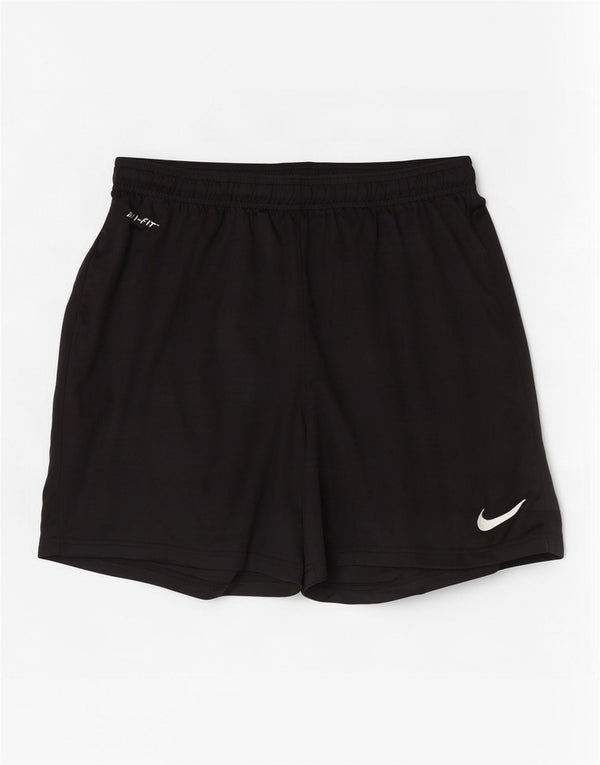 Pantaloncini sportivi Nike Dri Fit da uomo, grandi, in poliestere nero
