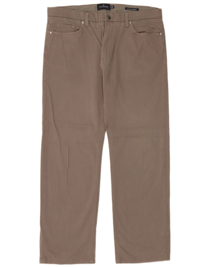 Pantaloni casual dritti Marks & Spencer da uomo blu Harbour W36 L29 grigi