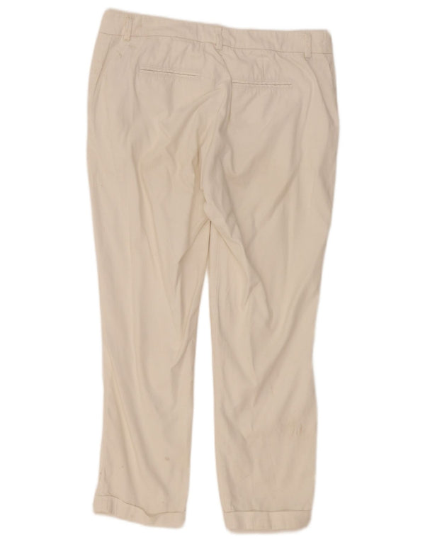 Pantaloni chino dritti da donna Fay W30 L26 cotone bianco