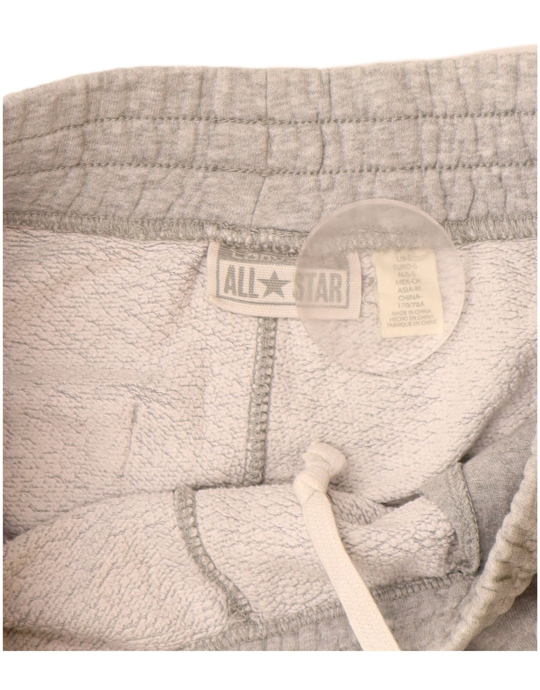 CONVERSE Pantaloni da tuta da uomo Joggers piccoli in cotone screziato grigio