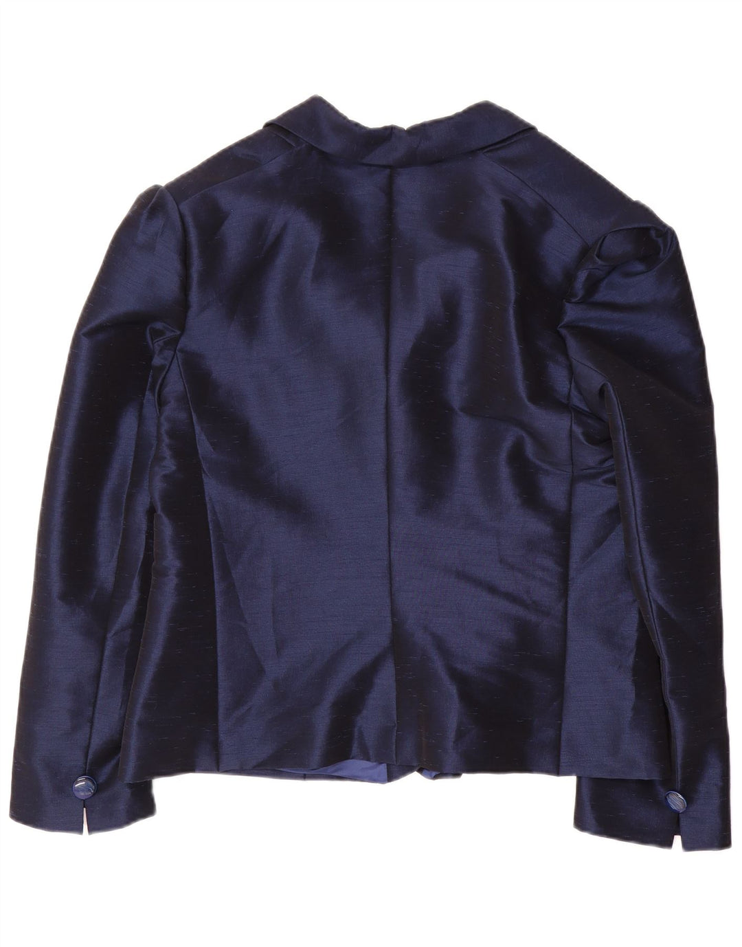 LUCIANO SOPRANI Giacca blazer a 4 bottoni da donna UK 16 Large Blu Navy