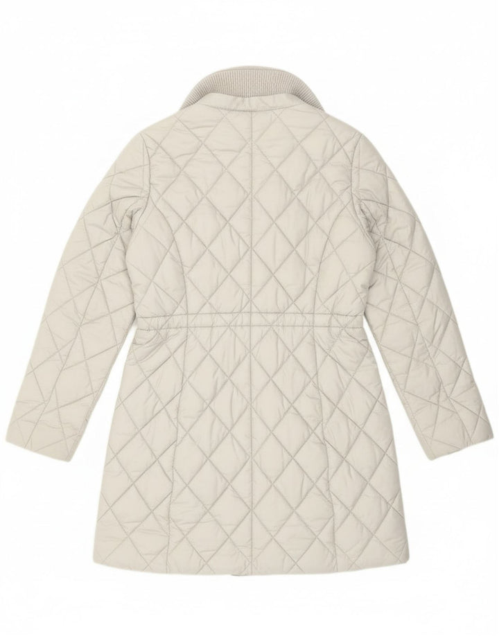 Cappotto trapuntato da donna Guess UK 14 poliestere bianco medio