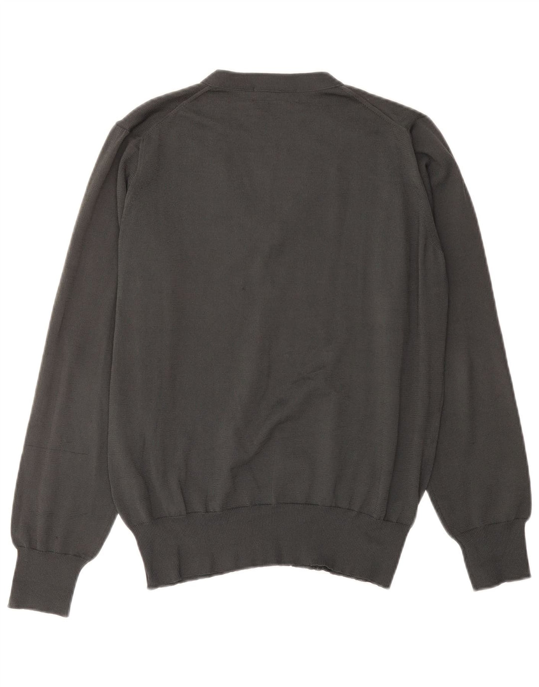 Maglione Zara da uomo con scollo a V grigio medio