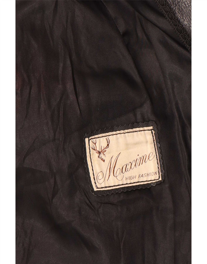 Giacca in pelle da donna Maxime UK 14 media nera