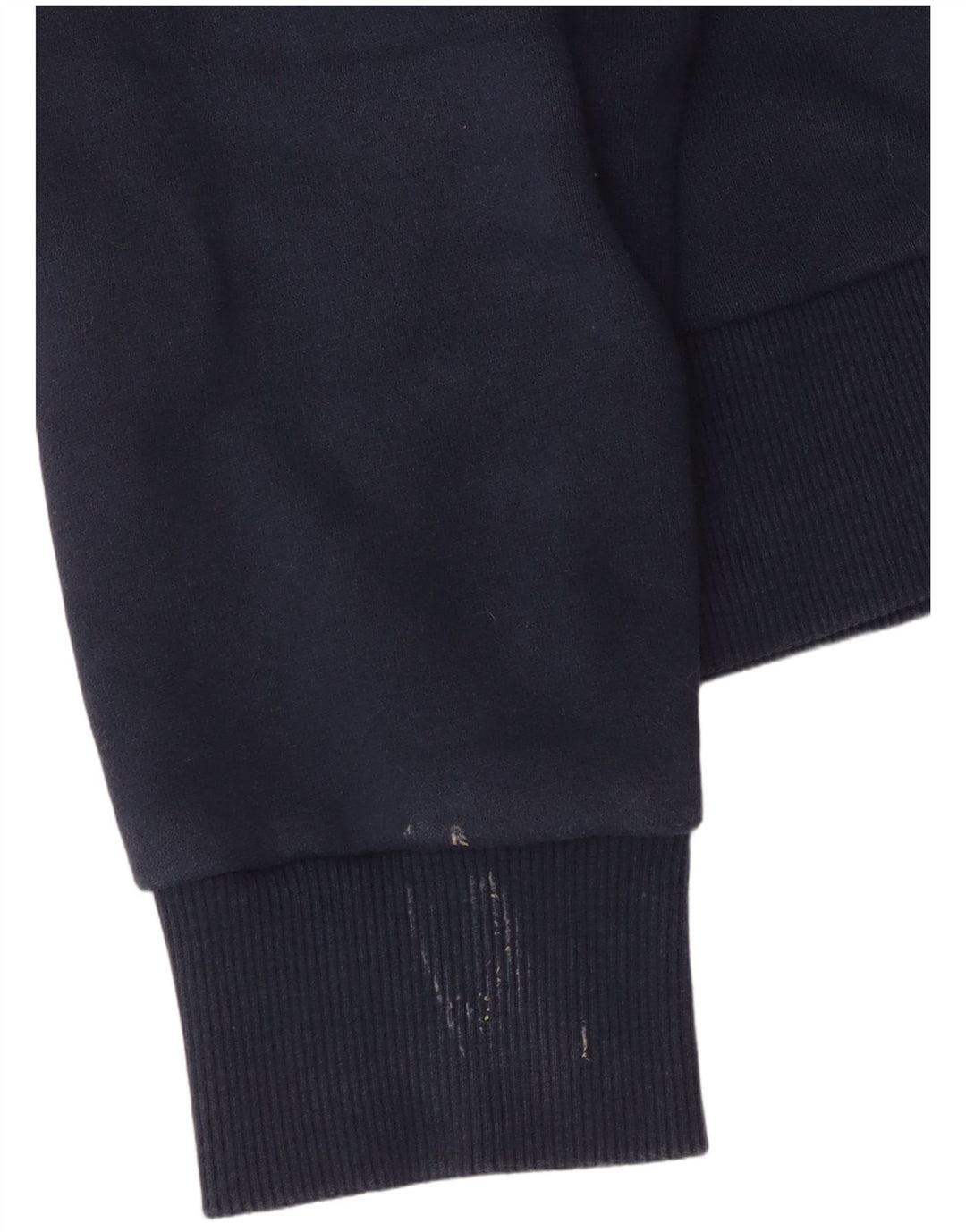 Maglione con cappuccio grafico da donna SUPERDRY UK 16 grande cotone blu navy