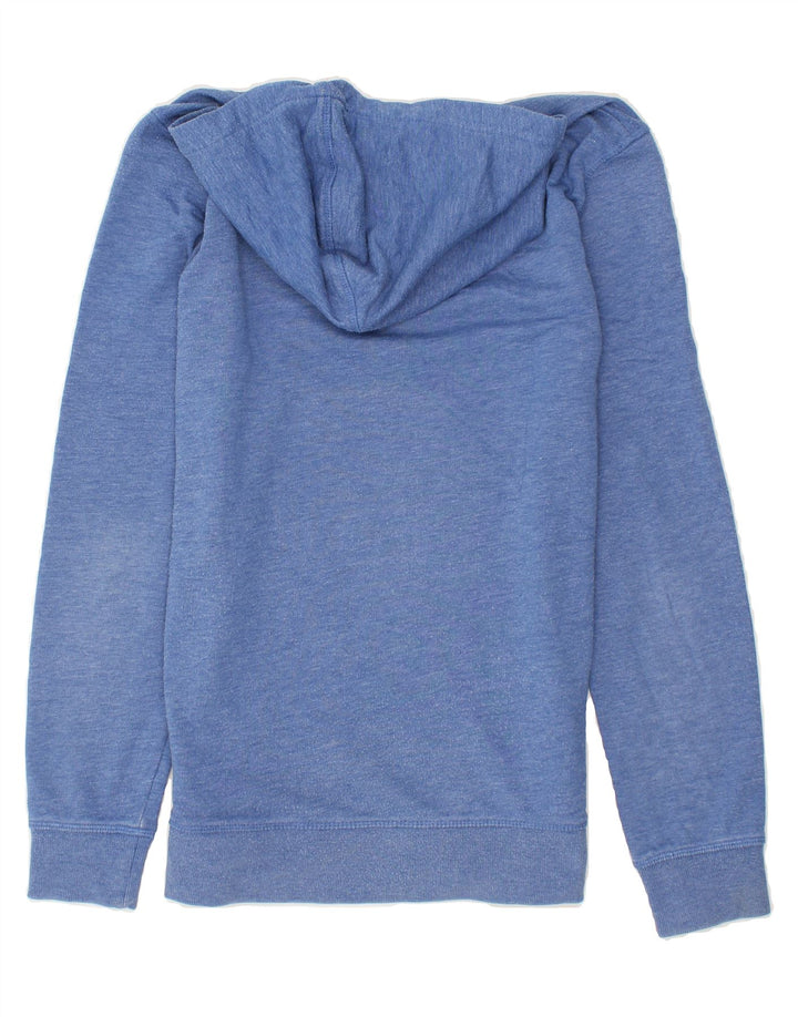 JACK & JONES Mens Graphic Hoodie Jumper Medium Blue Polyester Vintage Jack & Jones and Second-Hand Jack & Jones from Messina Hembry 