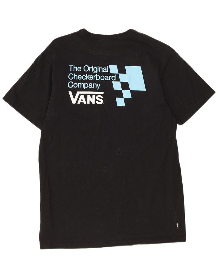 T-shirt grafica da uomo con vestibilità classica VANS, cotone medio nero